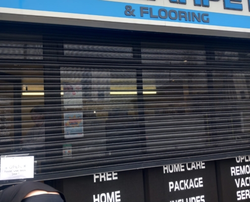 Manual roller shutter repair to PEM Carpets