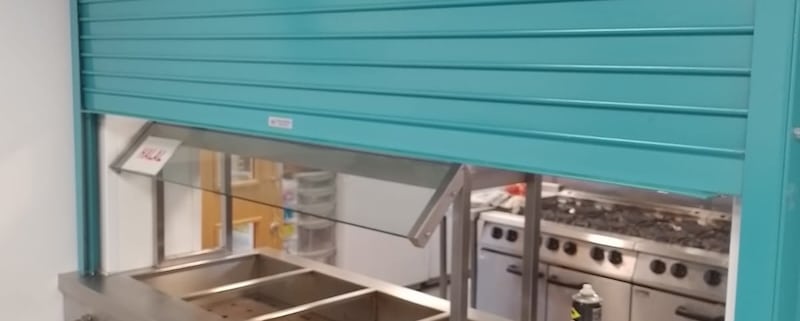 fire shutters in a School