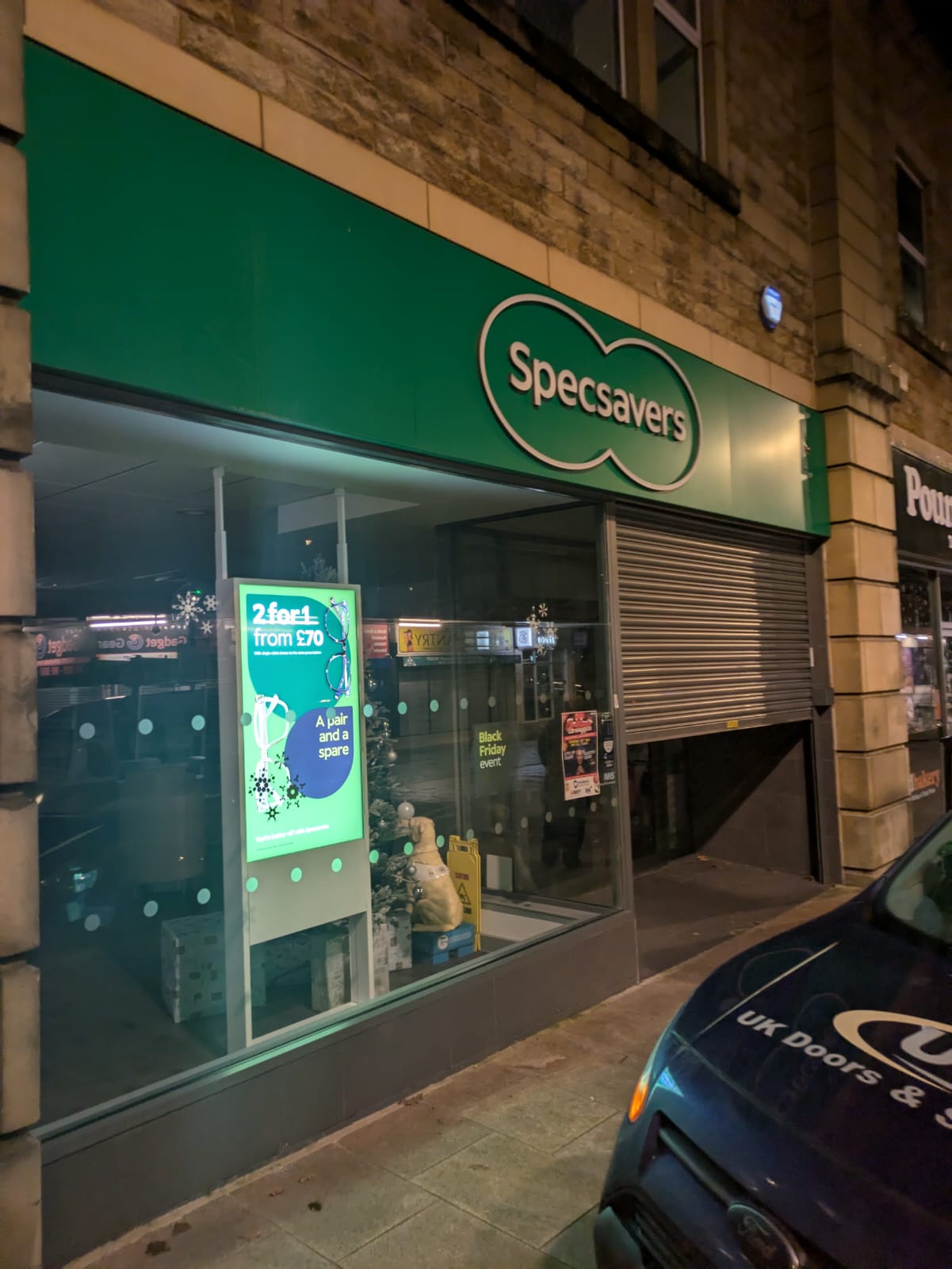 Specsavers roller shutter repaired in Blackpool