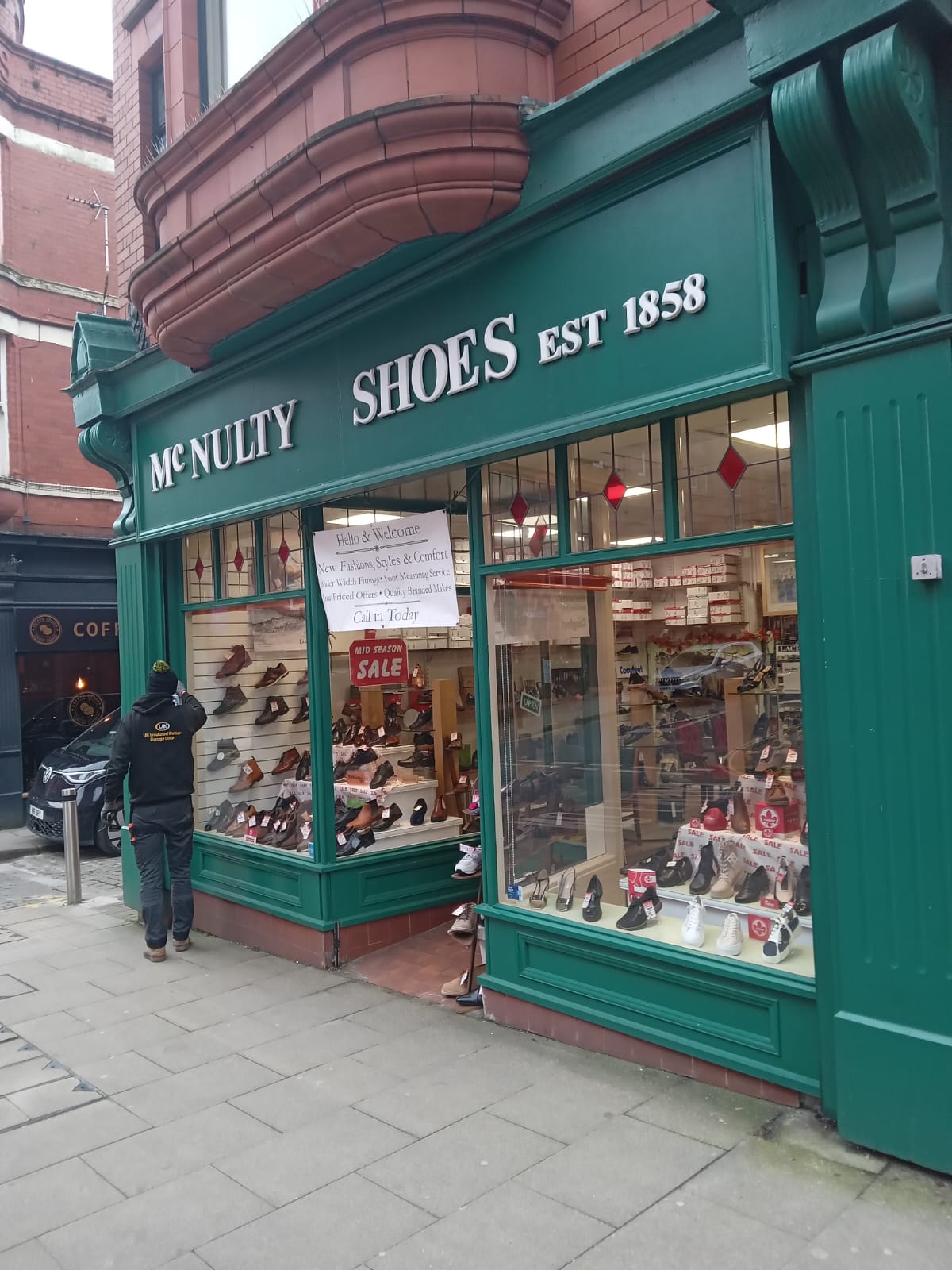 shopfront roller shutter completed in Crewe by UK Doors & Shutters