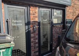 aluminium door repaired in Chester