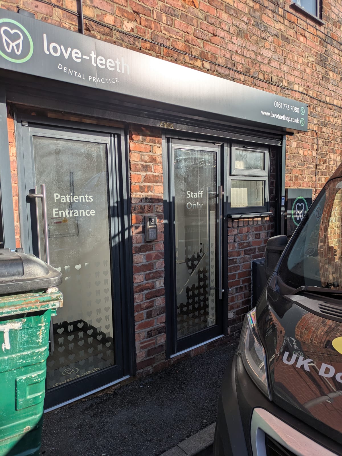 aluminium door repaired in Chester
