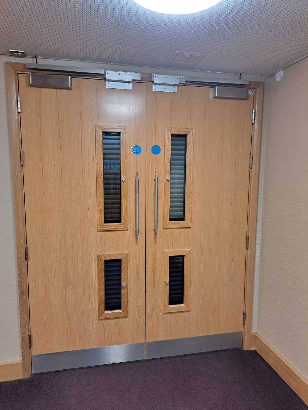 fire door installed in Leeds by UK Doors & Shutters