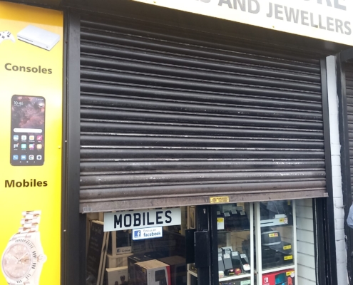 Wrexham roller shutter repaired for Pawnbrokers
