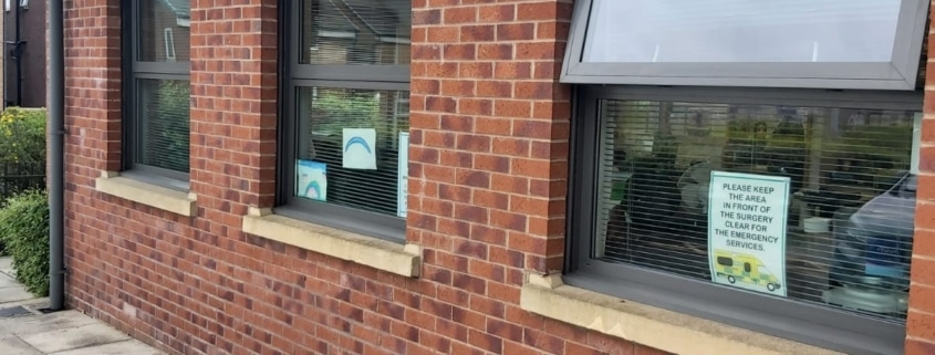 roller shutters repaired at Wilmslow health centre by UK Doors & Shutter