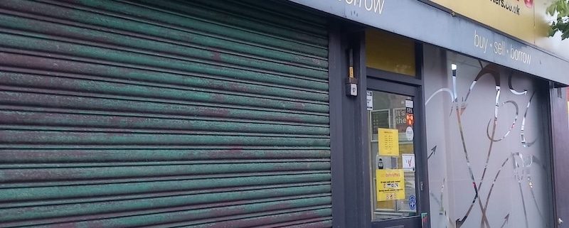 cash convertors Liverpool roller shutter serviced by UK Doors & Shutters