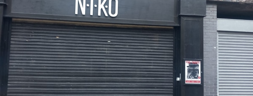 Manchester roller shutter repaired after break in by UK Doors & Shutters