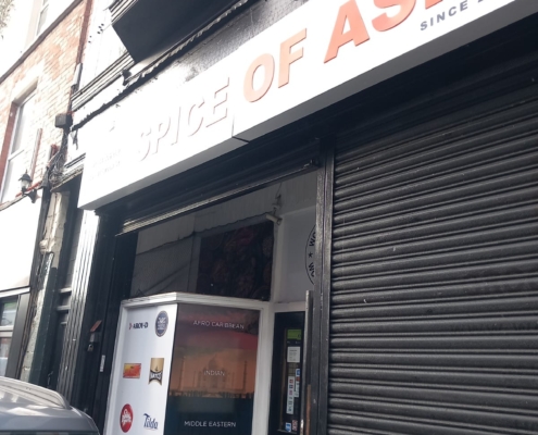 roller shutter repaired in Stoke for Spice of Asia