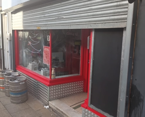 Roccios roller shutter repaired in Skipton North Yorkshire by UK Doors & Shutters