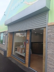 roller shutter installed for a shop in Northwich