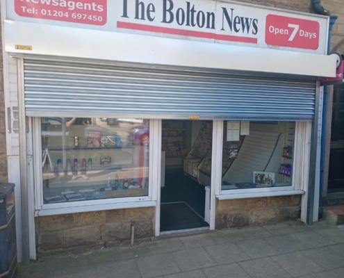 roller-shutter-repaired-bolton-newsagents bolton newsagent roller shutter repaired by UK Doors & Shutters